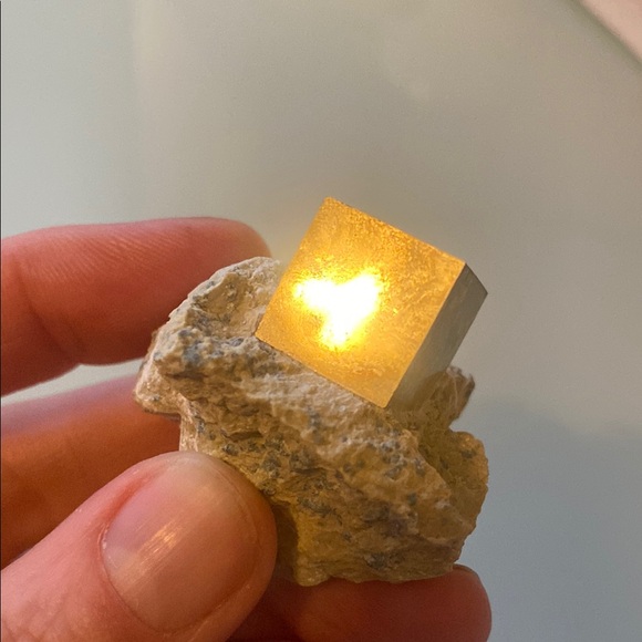 🌟 Naturally Occurring Pyrite Cube Specimen on Matrix - Rare! - Picture 1 of 8